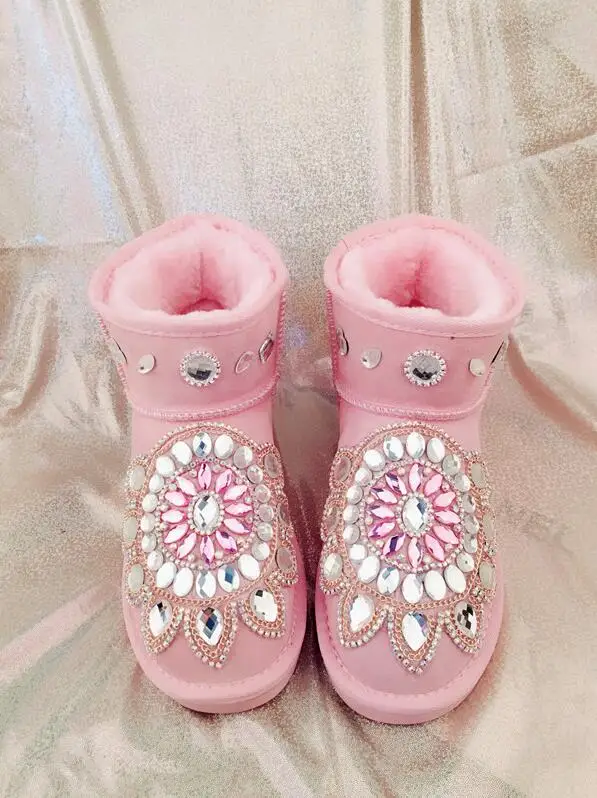 Industrie Fuchs Stiefel Thai Große Pelz Strass Handmade Baumwolle Schnee Leder Einem Totem 1 Original 2 Schwere Schuhe Größe xAw5ztO