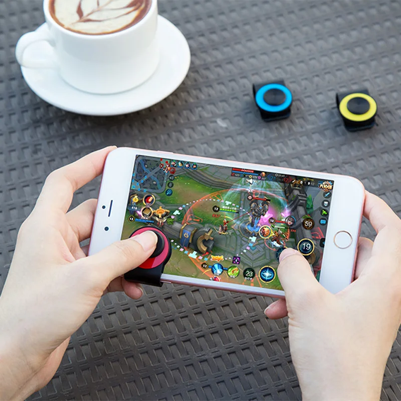Kopen Mini Game Joystick Clip Mobiele Telefoon Fysieke Fling Touchscreen Gaming Controle Joypad Voor iPhone Android Smartphones Tablet