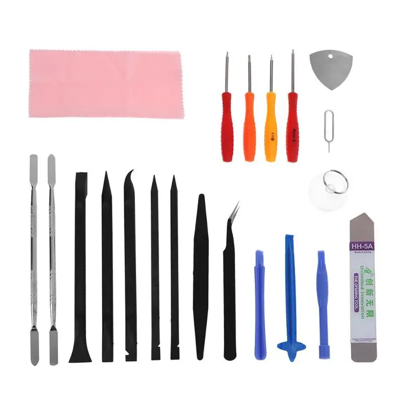 

22 in 1 Universal Mobile Phone Repair Tool Kits Multifunction Phone Maintenance Opening Cleanning Repair Disassemble Tools Set