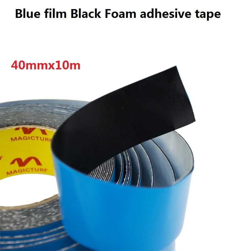 

PE Blue sponge Black double-sided tape Foam double - sided tape Strong sticky waterproof Shockproof 40mmx10m
