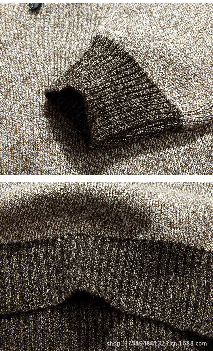 M-3XL 5 цветов Горячая Распродажа хорошего качества модный бренд осень новые мужские хлопковые водолазки половина на молнии пуловеры свитер 50
