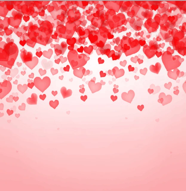 customize vinyl cloth print red love pattern photo backdrops for
