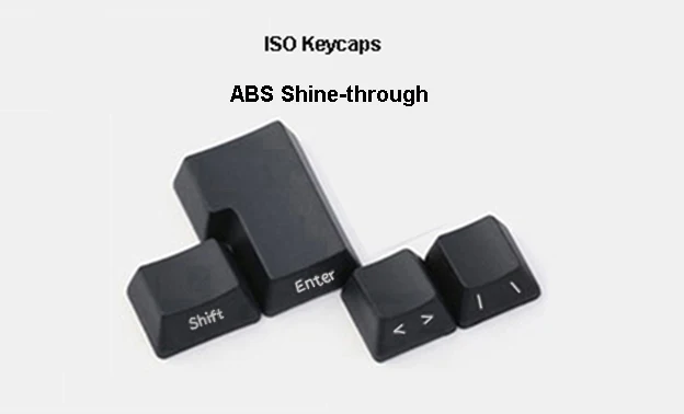 NPKC Черный ABS лазерные боковая подсветка топ-освещенный блеск через OEM keycaps ANSI ISO для Cherry MX переключатели 87 96 108 механическая клавиатура