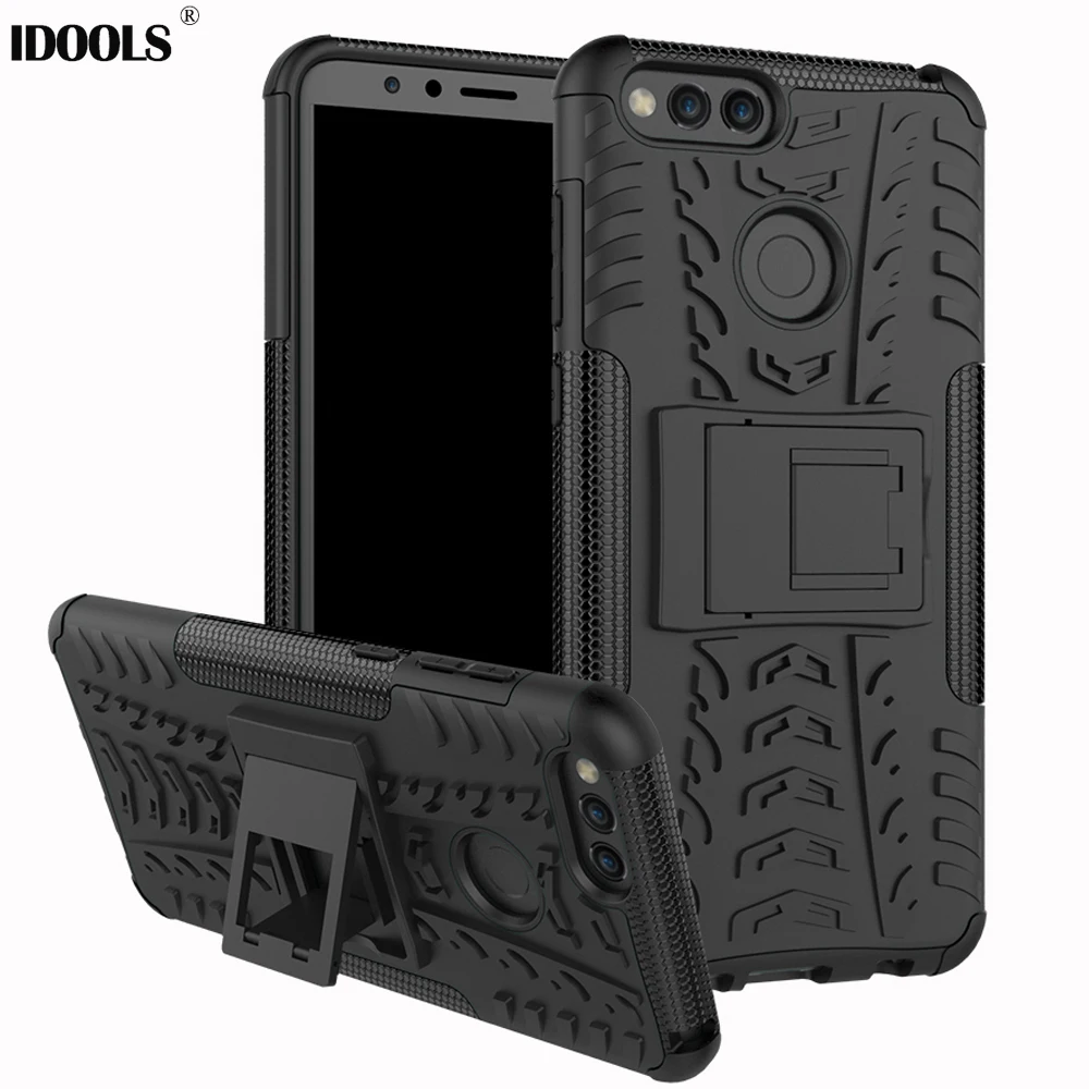 

IDOOLS Cover Case for Huawei Honor 7X honor7X Luxury Full Protective Hard Phone Back Bags Cases for Huawei Honor 7 X 5.93 inch