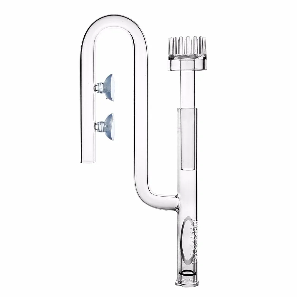 Lily glass pipe ADA quality surface skimmer inflow filter accessory