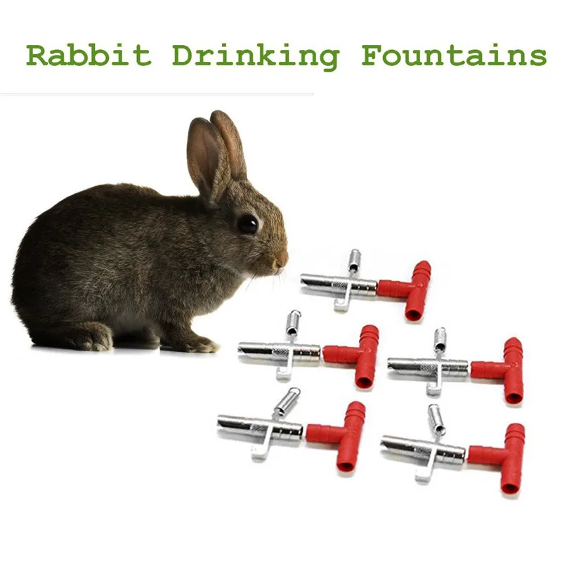 

2 PCS New Rabbit Water Feeder Rodent Rabbit Ferret Pets Mouse Nipple Water Drinker Set
