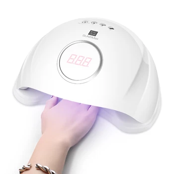 

48W UV LED Nail Dryer With Auto Sensor Gel Nail Polish Quick-Drying Nail Lamp With 4 Timer Settings Professional Nail Art Tools