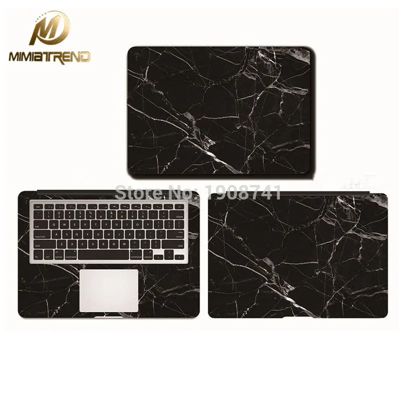Mimiatren Black Marble Grain Full Cover Laptop Decal Sticker Case for Apple Macbook Air Pro Retina 11 13 15 Inch Protective Skin |