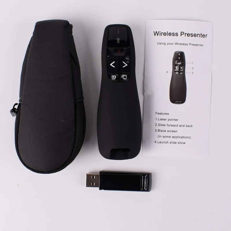 Wireless Remote Control 2.4G USB Presenter Pointer For Powerpoint Windows Replacement of R400 PPT controller remote controller cover