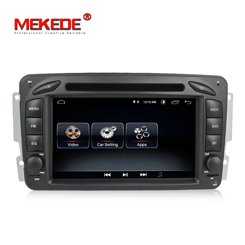 Clearance Fit for Mercedes/Benz Clk W209/W203/W168/M/ML/W163/Viano/W639 Android 8.0 car dvd radio player support gps navigation 1