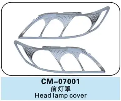 2 шт ABS хромированная Автомобильная крышка фары для Toyota VX40 CAMRY 2007-2011 украшение передней лампы тени вашего автомобиля