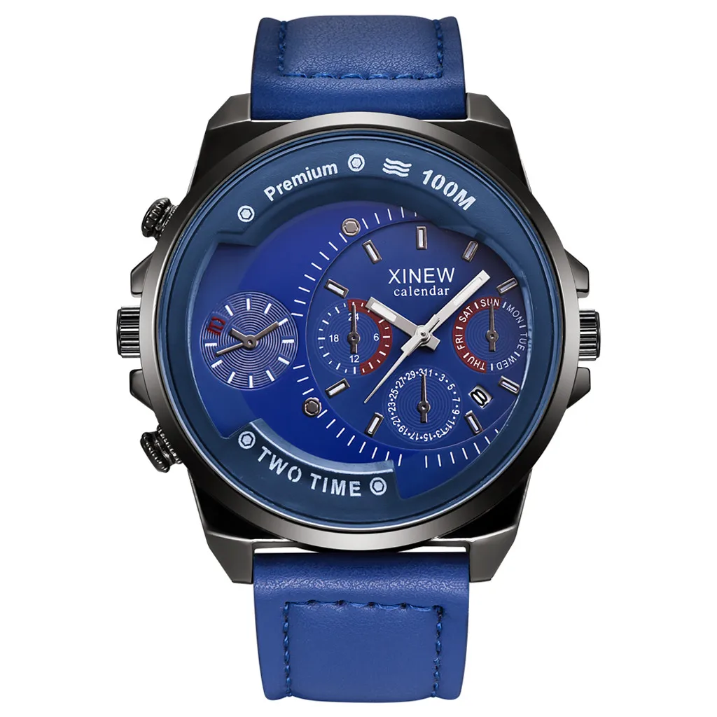 Часы Relojes Hombre мужские модные спортивные кварцевые водонепроницаемые|Кварцевые