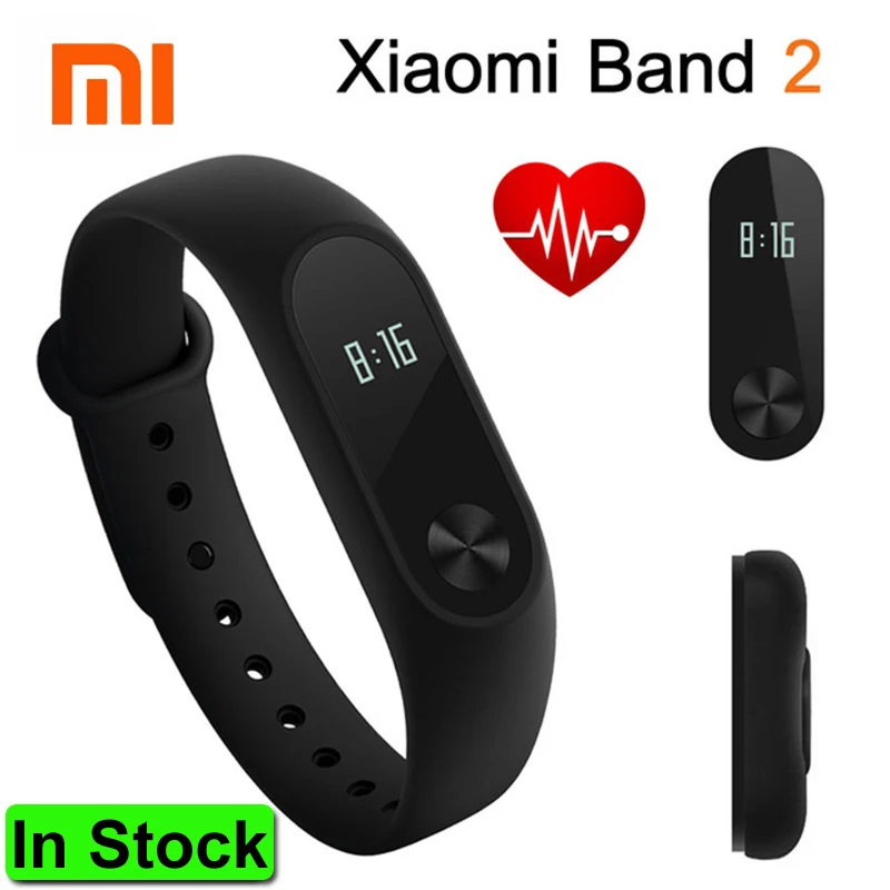 In Stock 2016 Original Xiaomi Mi Band 2 Smart Wristband ...