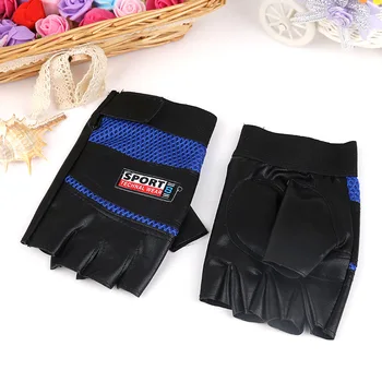 

2020 Hot Sale Solid Wrist Fashion Synthetic Leather Adult Unisex Eldiven Leather Gloves New Half Gloves Cycling Pu Finger Ride