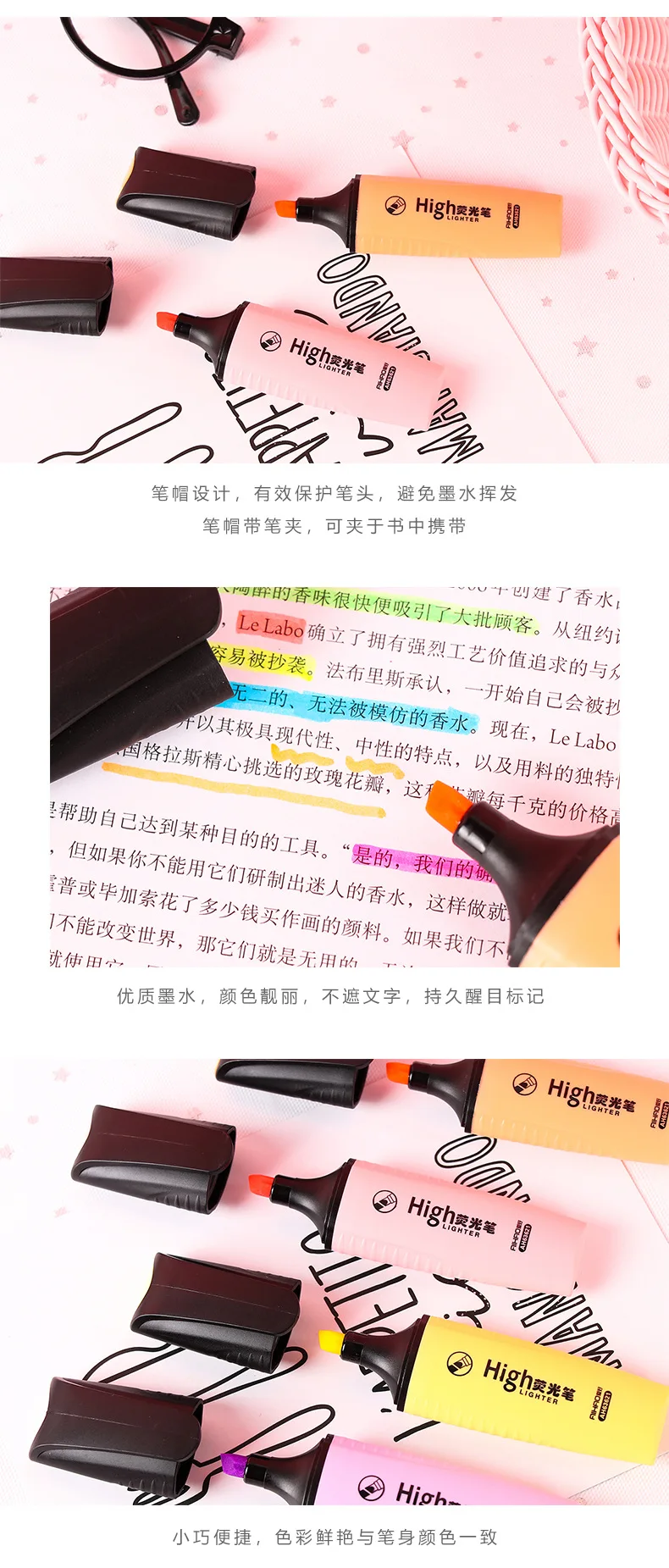Мини-маркер 4 цветов, милый маркер для рисования макарун, офисные школьные принадлежности для письма, подарок, Эсколар