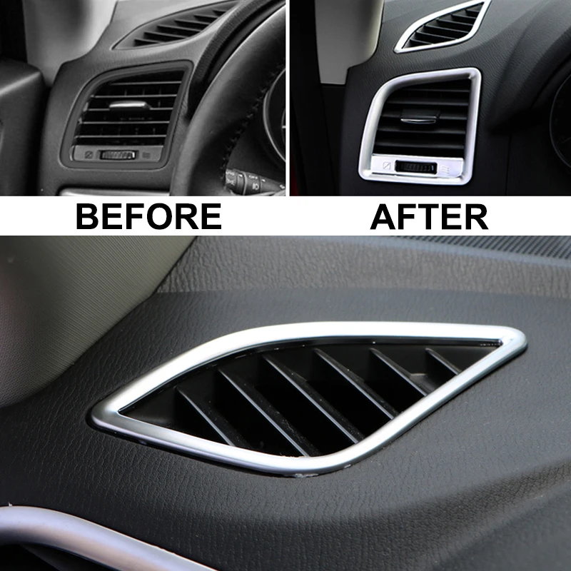 Крышка вентиляционного отверстия кондиционера AX Chrome для интерьера Mazda Cx 5 Cx5 2013 2014
