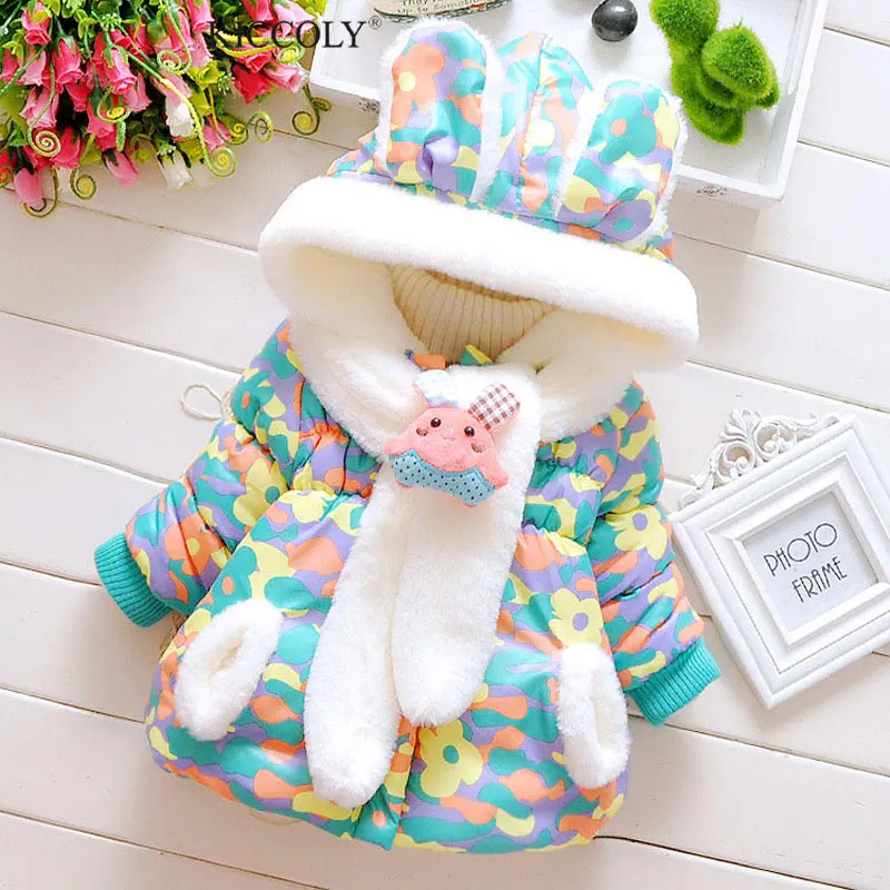 Children Bunny Jacket Winter Warm Girl Rabbit Autumn Cute Coats Toddler