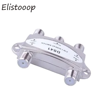 

Elistooop 4 x 1 DiSEqC Switch Satellite Antenna Flat LNB Switch High Quality For TV Satellite Receiver