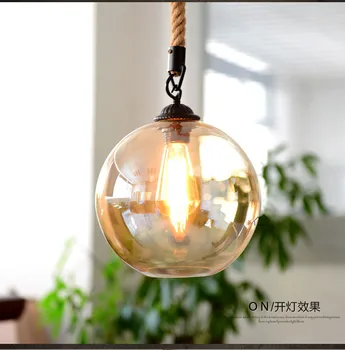 

Loft Industrial wind Retro American Rural Bar Glass lamp Living Room Coffee shop Restaurant Attic Chandelier Clothing store