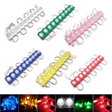 HBL 10 шт./лот 1,5 Вт/светодиодный Светодиодный модуль ввода 12 В с объективом Водонепроницаемый IP65 120 градусов светодиодный знак для магазина баннер белый зеленый синий