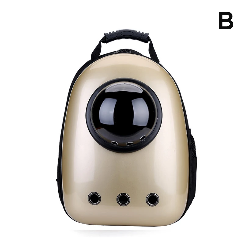Космическая капсула Pet Carrier водонепроницаемый рюкзак для кошек маленькая собака TB распродажа - Цвет: gold-B
