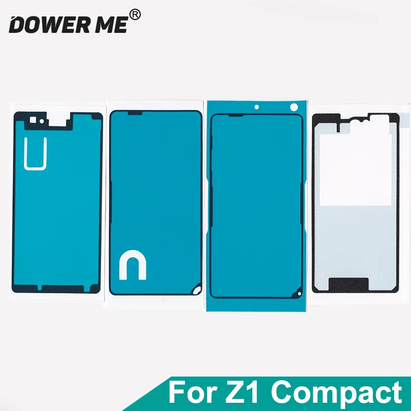 

4Pcs/Set Front LCD Middle Frame Back Cover Waterproof Adhesive Full Set Tape Sticker For SONY Xperia Z1 Compact M51W Z1mini