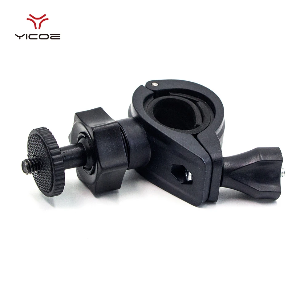 Rotatable Bicycle Handlebar Mount Motorbike Clip Tripod For Go pro