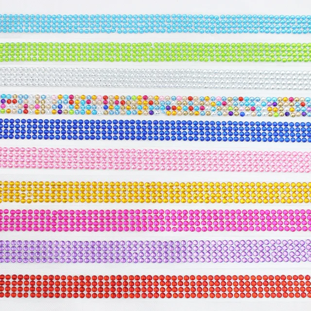 50cm mode Kristall Bunte Acryl Selbst-Adhesive Strass Aufkleber