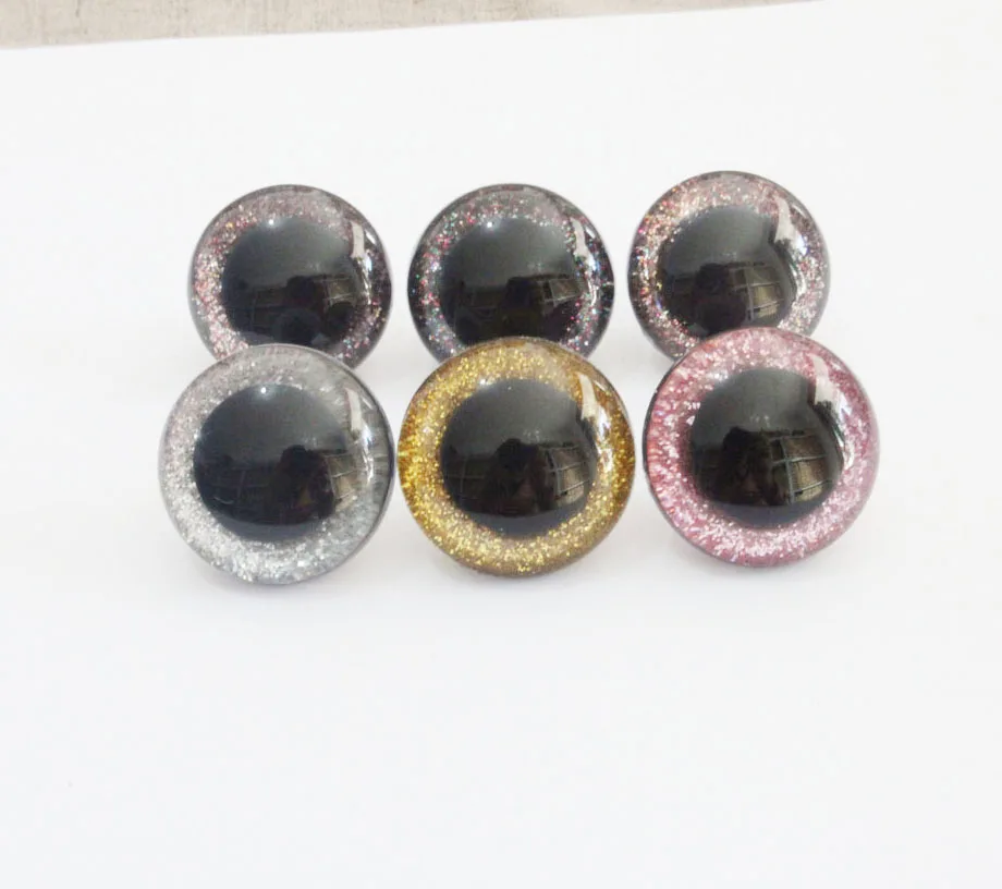 100 шт./лот new26mm-28mm-30MM-40MM круглые прозрачные пластиковые безопасные игрушечные
