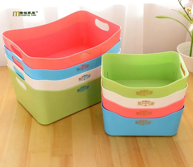 1PC Storage box home daily plastic storage box clothes arrangement