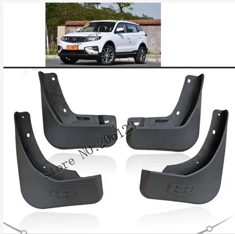 

4pcs Molded Mud Flaps For Geely Atlas 2016 - 2018 2019 Mud Guards Splash Guards Fender Mudguards Mudflaps NL-3 Proton 2017