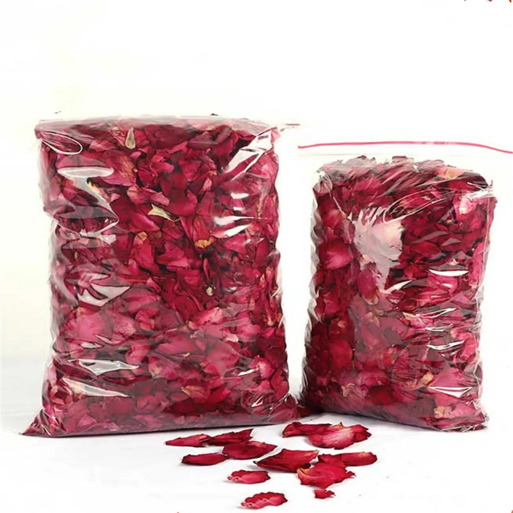 

100 Grams Dried Rose Petals Red Real Flower Rose Petal for Bath Foot Bath Wedding Confetti Crafts Accessories