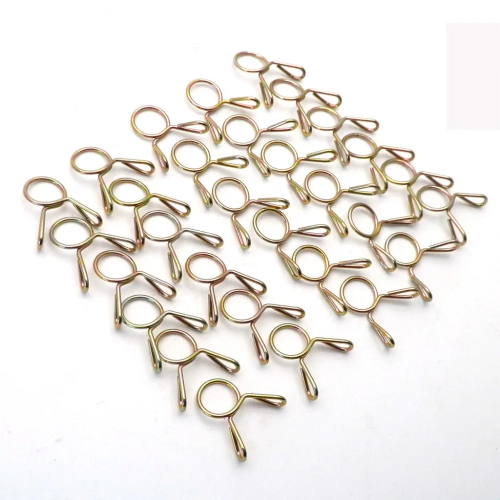 

30pcs Motorcycle Scooter ATV Moped Fuel Line Hose Tubing Spring Clips Clamp