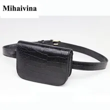 Mihaivina, модная Женская поясная сумка из кожи аллигатора, известный бренд, женская кожаная поясная сумка, поясная сумка, сумка для телефона