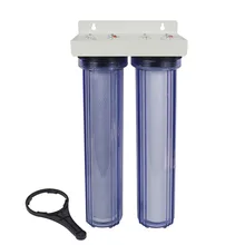 2-Stage Whole House Water Filter System with PP Sediment and Premium Carbon Block Filter 5 Micron ,3/4 2-Stage Whole House Water Filter System with PP Sediment and Premium Carbon Block Filter 5 Micron ,3/4