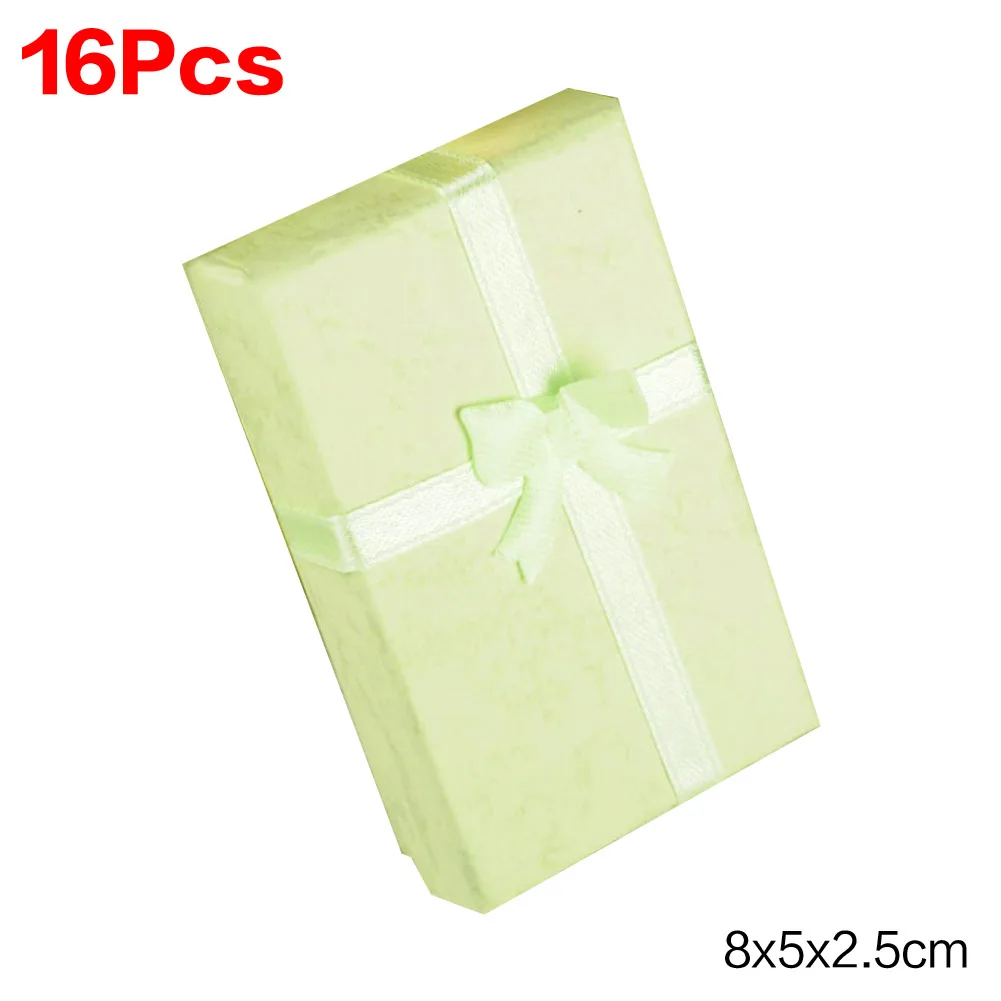 Дешевые 16 шт./лот 8*5*2,5 см jewelry браслет из Серьги Подарочная коробка зеленый Квадратная Коробка Чехол для смычка посылка ES4570