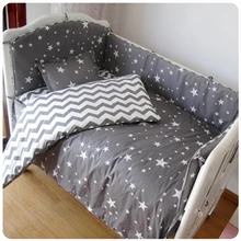 Промо-акция! 9 шт. полный комплект постельного белья для малышей белье для детской кроватки простыня постельное белье, 4 бампера/простыни/подушки/одеяло