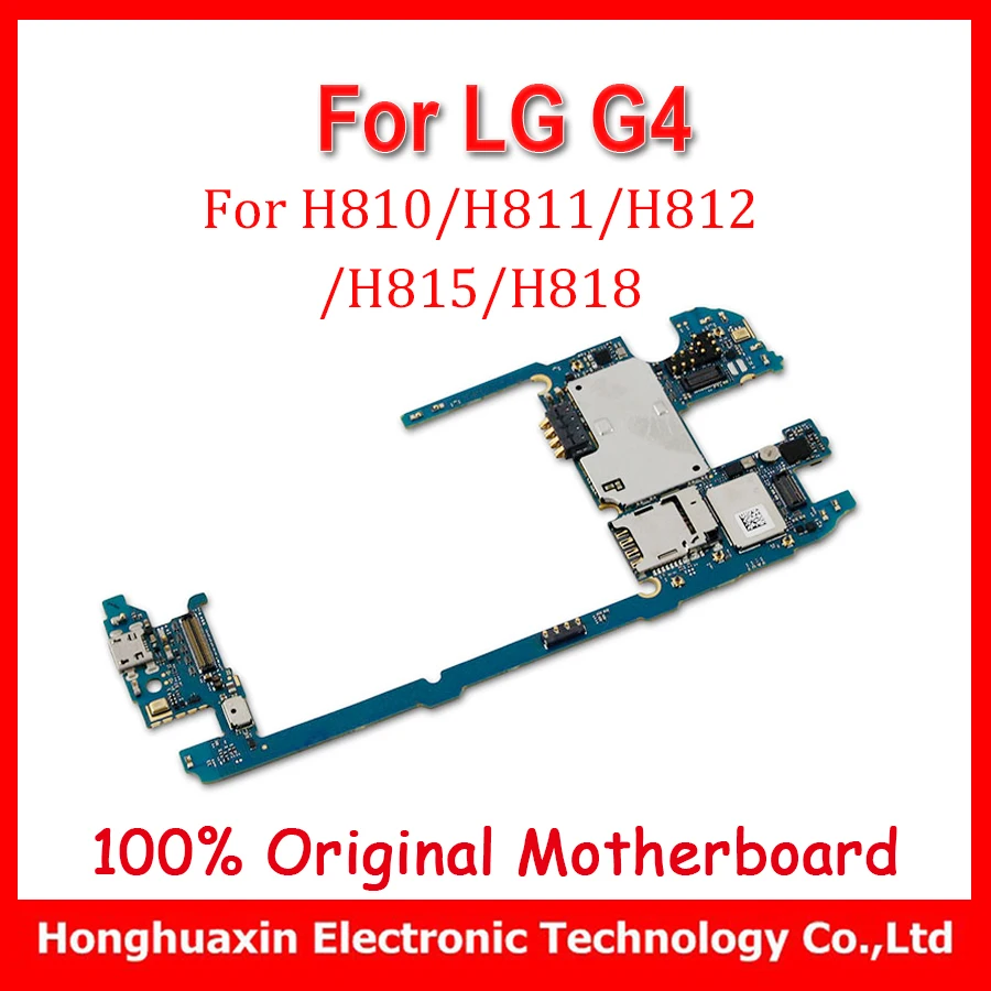 

unlocked original Motherboard for LG G4 H810 H811 H812 H815 H818 mainboard Logic circuit board 32GB version Android system
