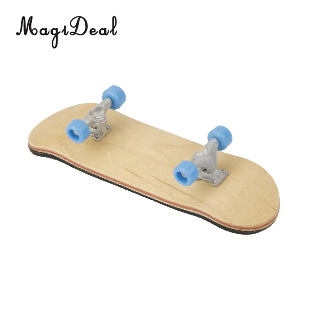 MagiDeal 1Pc Wooden Mini Fingerboard Skateboard Sport Games for Collection Office Desk Pub Classroom Decor Kids Novelty Gag Gift