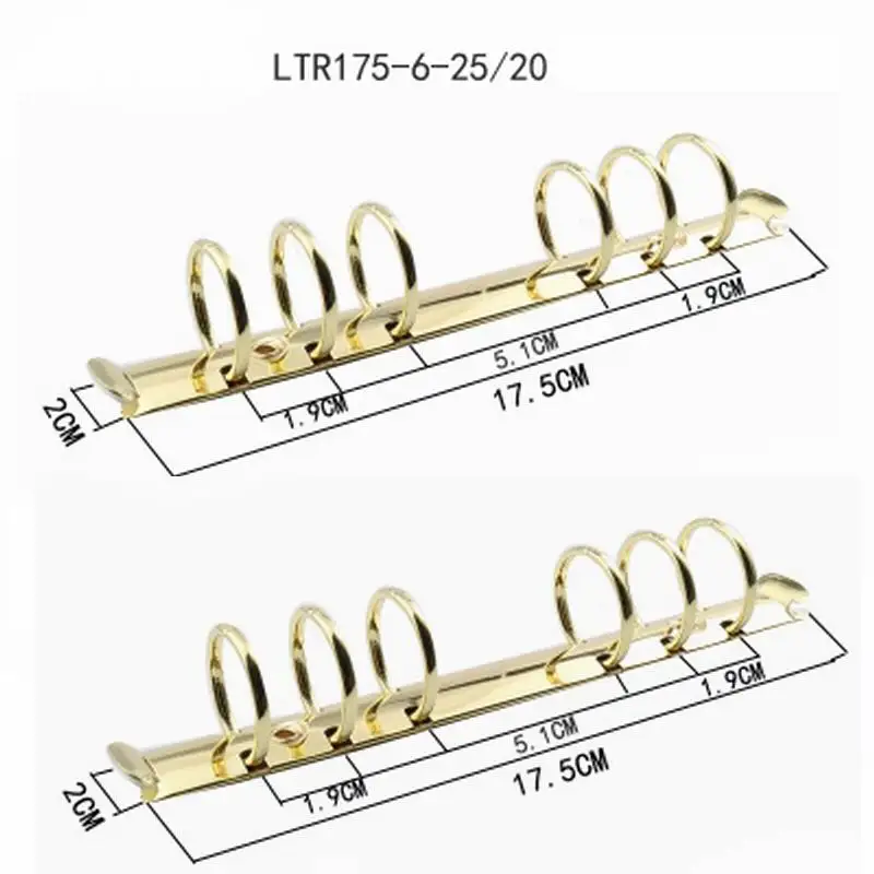 

300 PCS Metal spiral binder clip stainless steel 6 hole binder file folder clip ring binder clip iron clip