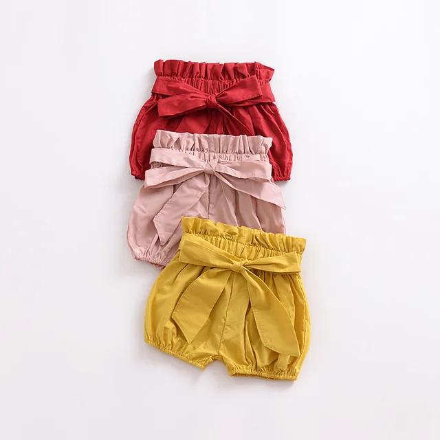 Baby Girl Summer Clothes Toddler Girls Shorts Bow Tie Girls Ruffle Shorts Hot Pants PP Short Fille Bloomers Ropa Bebe Verano - Image 3
