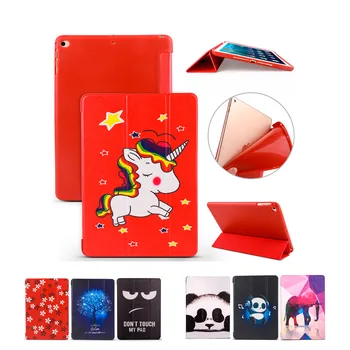 

Smart Cover For iPad Air 1 Air 2 Silicone Soft Back Pu Leather tablets Case for iPad new 9.7 inch 2017 2018 6th generation
