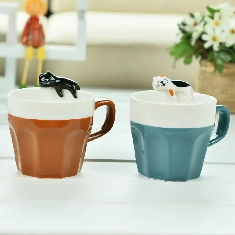 

Creative ceramic mug animal modeling cup1125