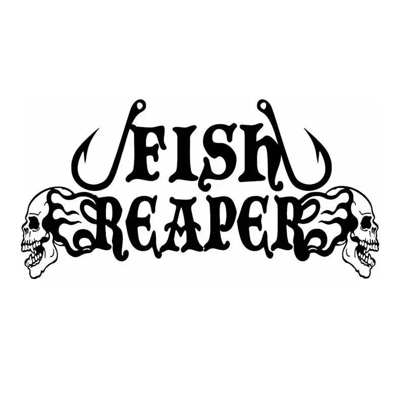 Download Fishing Sticker Name Skull Fish Reaper Decal Angling Hooks Tackle Shop Posters Vinyl Wall Decals ...