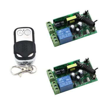 

AC85V 110V 220V 250V Wireless Remote Control Lighting Switch ON/OFF 1 Channal Relay Switch 2*Receiver With Transmitter New