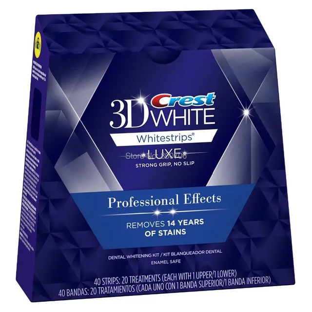 40 Strips 20 Pouches / 1 Box Crest 3D White LUXE ...