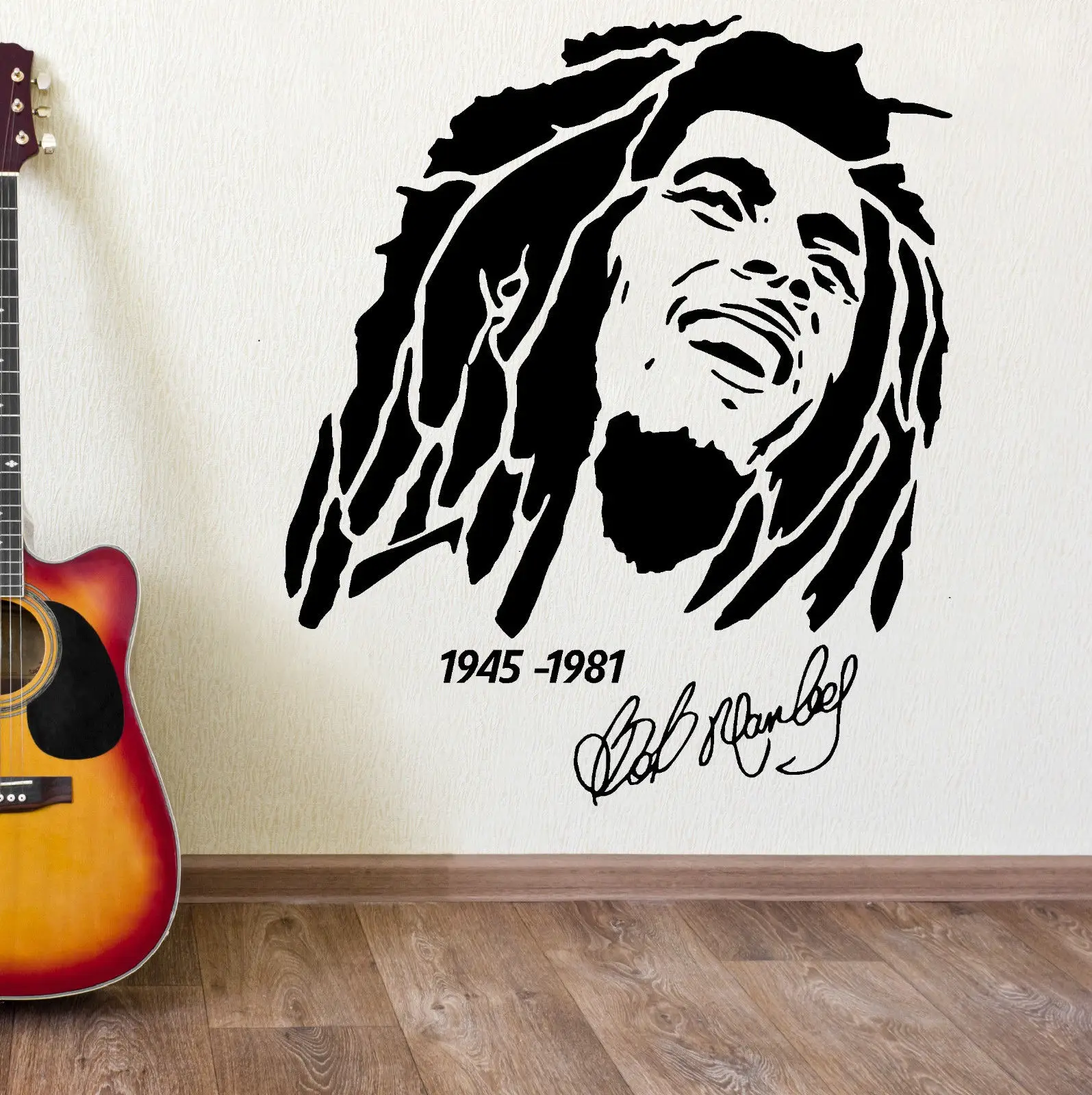D332 Боб Марли 1945 1981 виниловая наклейка на стену Наклейка для спальни|stickers for