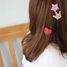 1 шт. новые детские фиксированные волшебные наклейки блестки шпилька девушка челка сломанный пост Мультфильм универсальный липучка G0503