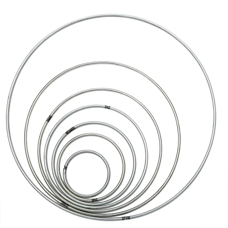 

10pcs 35-400mm Dream Catcher Reve Circle Rings Findings Hanging Round Circle Metal Pour Attrape Reve Net Jewelry Keychain DIY
