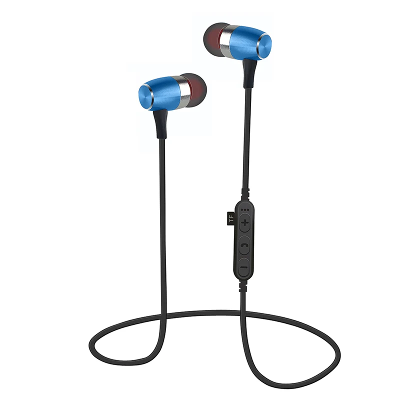 LWHWZT T16 Bluetooth 5 0 Headphones Sport Magnetic Headset Music TF Card Slot Earbuds Wireless Handsfree Mic Earphone for phone